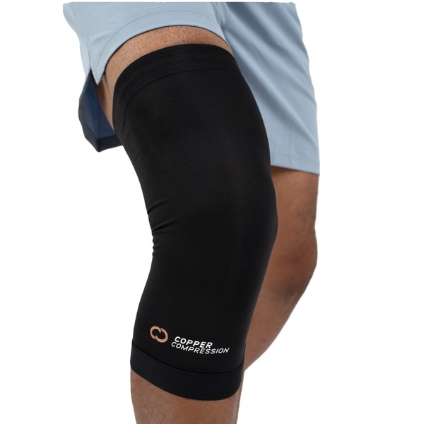 Copper Compression Knee Brace for Knee Pain - Copper Infused Knee Stabilizer Orthopedic Brace - Meniscus Tear, ACL, MCL, Arthritis, Joint Pain Relief, Running, Sports, Hiking. Fit for Men & Women.