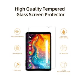 Screen Protector for HAOVM M8 Android 14 Tablet 8 inch 2024 New Tablet,Tempered Glass Film Anti-Scratch High Touch Sensitivity,2 Pack.