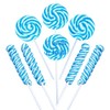 Blue Candy - 18g Swirl and 12g Twisty Lollipops -