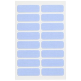 KAWAGUCHI 10-046 Cloth Petalabels, S, Pack of 16, Width 1.2 x Height 0.4 inches (30 x 10 mm), Blue