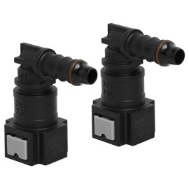 2 pieces fuel line connector, hose coupling, car quick coupling for fuel lines, 90 degree quick connector, plastic connector, 7.89 mm, ID6
