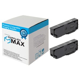 SuppliesMAX Remanufactured Replacement for Expression Photo XP-55/XP-750/XP-760/XP-850/XP-860/XP-950/XP-960/XP-970 Black High Yield Inkjet (2/PK-500 Page Yield) (NO. 277XL) (C13T243140-US_2PK)