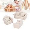 1:12 Scale Dollhouse Sofa Hand Crafted High Simulation Miniature Sofa
