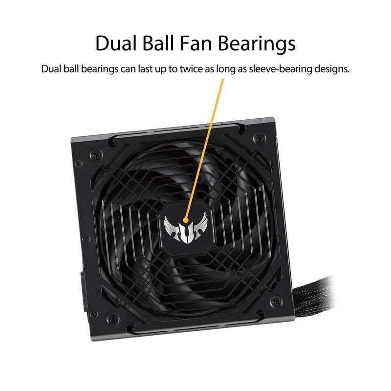 ASUS TUF GAMING 550W Bronze PSU, Power Supply(Axial-tech fan design,