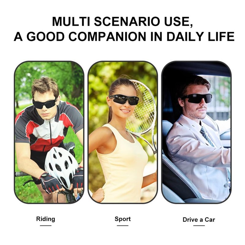 OBEST Smart Audio Sunglasses, 5.2 Bluetooth Wireless Smart Glasses, Open