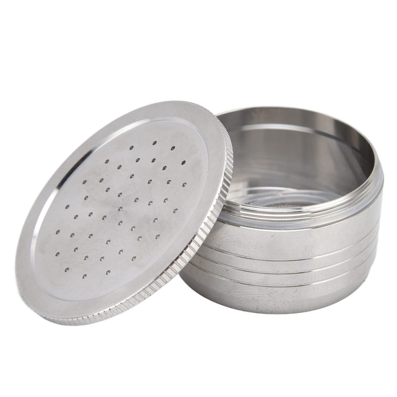 JTLB Reusable Coffee Capsule, 304 Stainless Steel Filter Pod, for