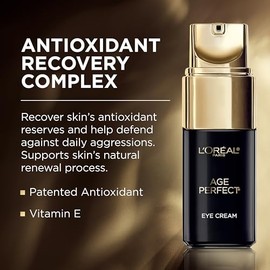L'Oreal Paris Age Perfect Anti-Aging Under Eye Cream, Vitamin E, Antioxidants, Reduces Dark Circles, Puffiness, Age Perfect Cell Renewal, sensitive sk