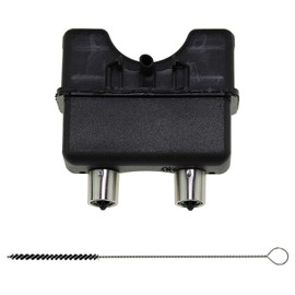 Siemens Coffee Spout 621811 Including Piebert Cleaning Brush 2 mm for Siemens EQ5, Bosch VeroCafe, Gagenau CM, Neff C77V60N2 Fully Automatic Coffee Machines Including Installation Instructions (QR