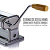 OVENTE Manual Stainless Steel Pasta Maker Machine and 7 Thickness
