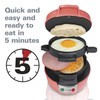 Hamilton Beach Breakfast Sandwich Maker with Egg Cooker Ring, Customize