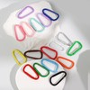 WTYONZEL 50Pcs Colorful Cute Carabiners Keychain Clip,D Spring Clip Aluminum