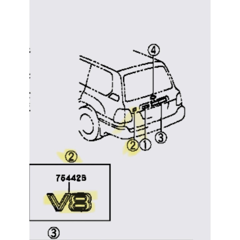 Aftermarket 98-07 Toyota Land Cruiser J100, LX470, GX470 Rear V8
