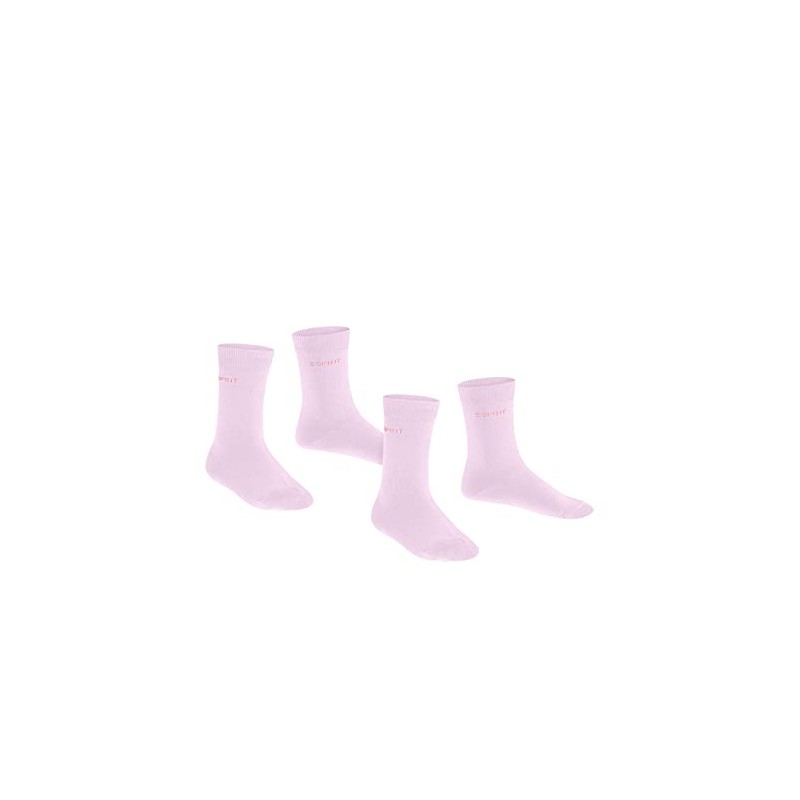 ESPRIT Unisex Children's Cotton Socks (Pack of 2), Pink (Rose
