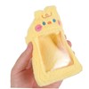 PACKOVE Cartoon Plush Card Holder Visible Card Protector Decorative Cover