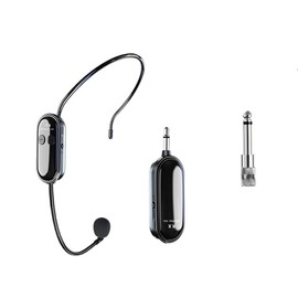 Wireless Microphone 2.4 G Head Microphone Set, Wireless Microphone, Stage Portable Loudspeaker, 50 Meter Transmission Range, Automatic Pair, Supports Loudspeakers, Lightweight