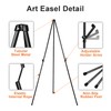 REALWAY 63" Folding Easel Stand for Display,Adjustable Floor Poster Easel