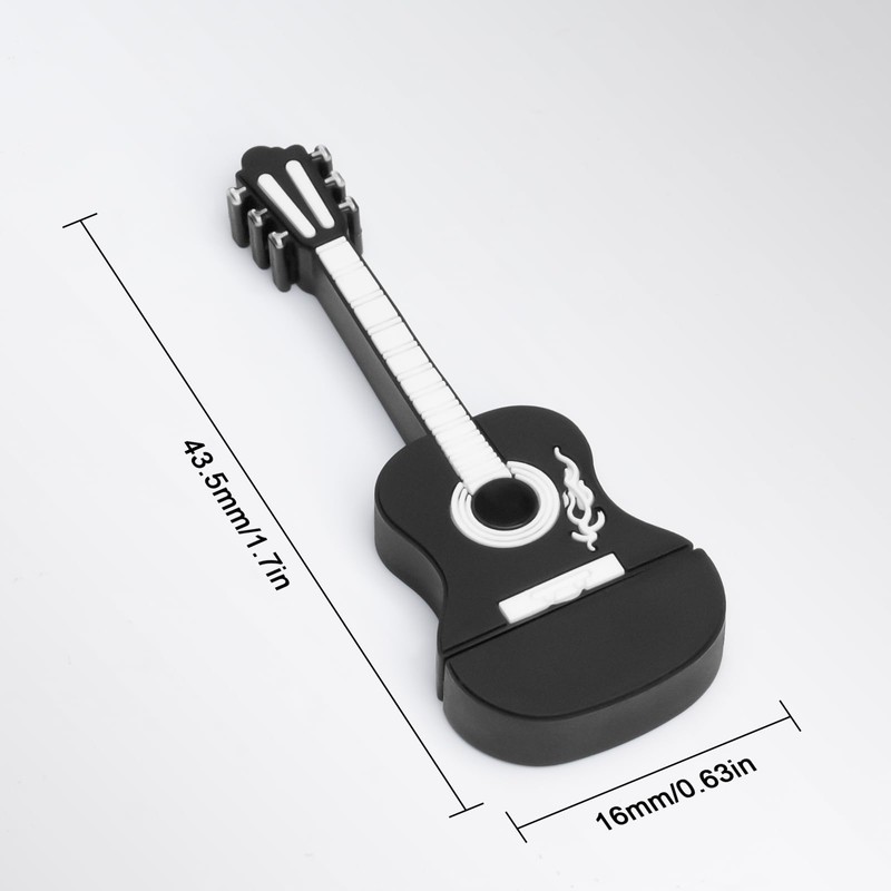 64GB USB Flash Drive Memory Stick Guitar Shaped Pendrive for