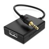 ANDTOBO USB to Aux Audio Adapter, 3.5mm Male to USB