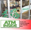 ATM Inside Vinyl Sign, 5" x 12" Sticker Decal, 3