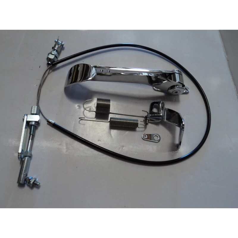Hot Rod Parts Supply Chrome Spoon Gas Pedal / 24"