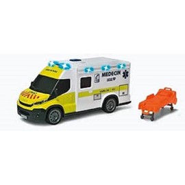 Dickie 203713014002 Samu Ambulance 18 cm - Vehicle Scale 1:18 - Sound and Lights - Includes Carrier - from 3 Years