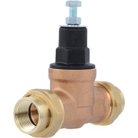 Cash Acme EB45 Pressure Regulating Valve, Double Union, 3/4 Inch NPT Female, Poly Top, 60 PSI, PVA16P-DUTH-60