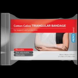 AEROBAND Cotton Calico Triangular Bandage 96 x 96 x 137cm