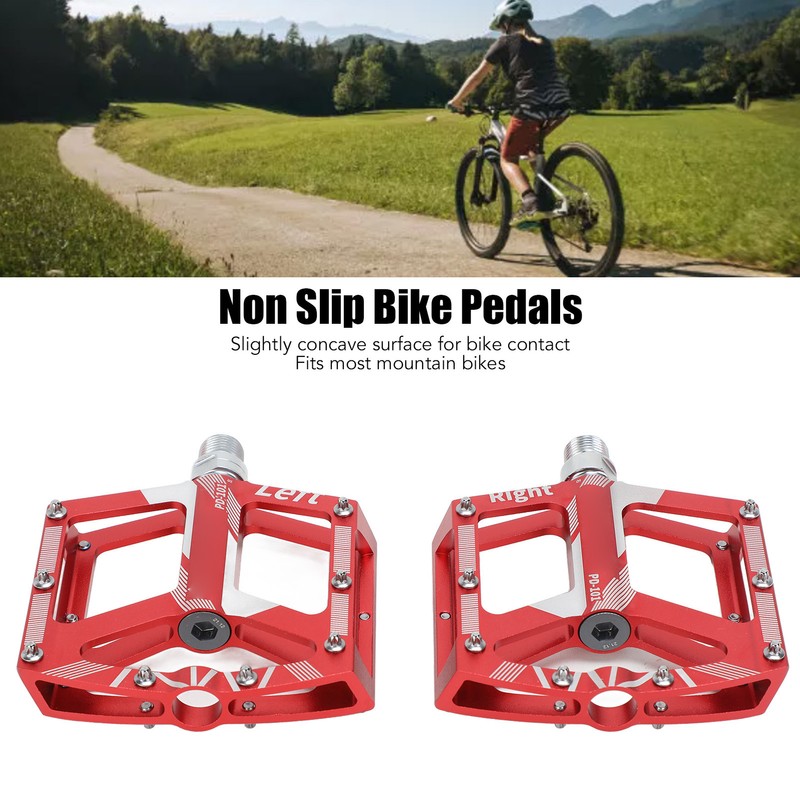 2PCS Universal Mountain Bike Pedal Replacement Non Slip CNC Aluminum