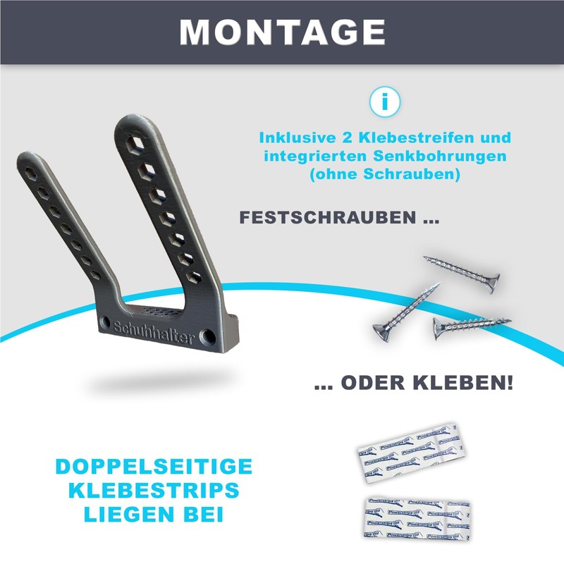 Universal Shoe Holder for Campers & Motorhomes (Slate-Grey)