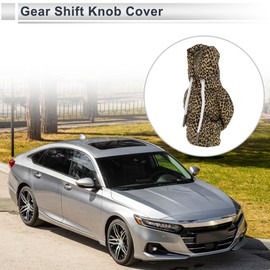 RATCHROLL Gear Shift Knob Cover Decoration Stick Shifting Handle Protector Leopard Print Fabric 1 Pc