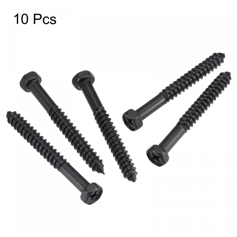 sourcing map Hex Lag Screws 5/16" x 2-3/4" Carbon Steel