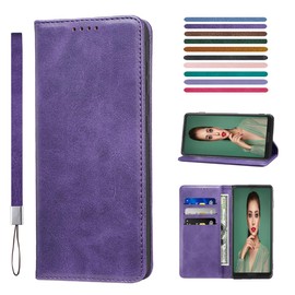 Sense9/10 Case, Wallet-Style, High-Quality PU Leather AQUOS Sense9/10 Case, Shock-Resistant SH-53E SH-M29 Cover, SHG14 Case, Sharp Sense 9/10 Cover with Built-in Magnetic Clasp, No Belt, Sense9/10
