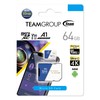 Team MicroSDXC Card, 64 GB, High Speed Transfer, UHS-1, U3,
