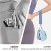 Keychain Wallet Mini Zip Around Wristlet Wallets for Women Detachable
