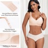 Jiuday Women's Bra Without Underwire Push Up Seamless Soft (Beige,