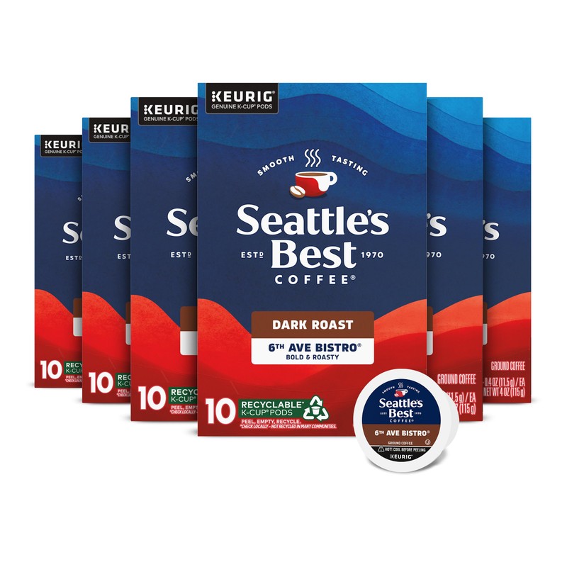 Seattle’s Best Coffee, Dark Roast K-Cup Coffee Pods, 6th Ave