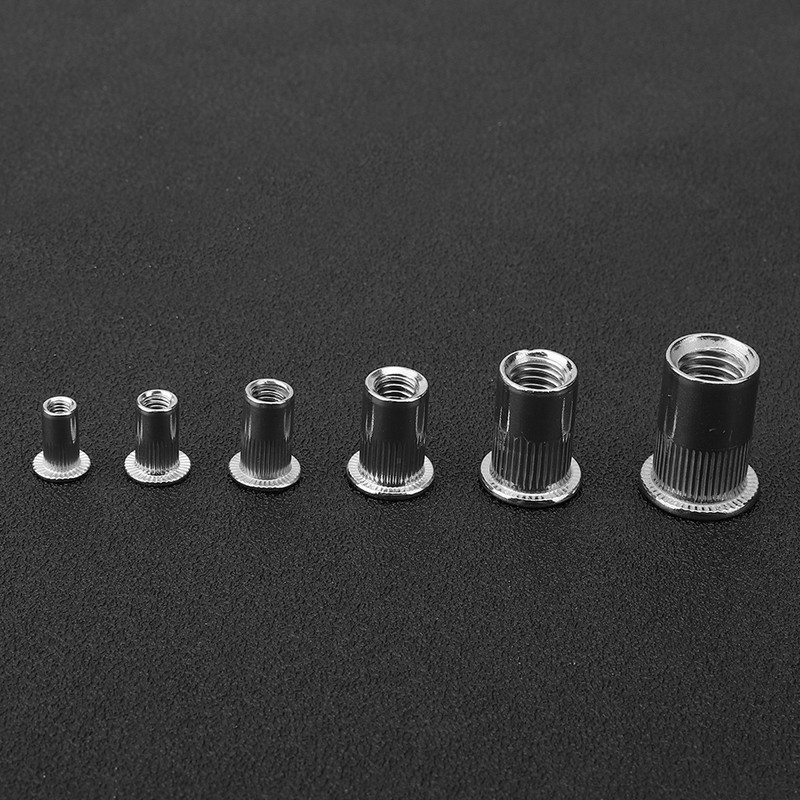 150Pcs M3-M10 Rivet Nut 304 Stainless Steel for Fastening Piece