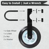 Auxdee 6" Heavy Duty Gate Wheel Pack of 1, Farm