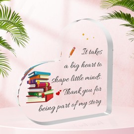 Teacher Gifts, Teacher Christmas Gifts, Thank You Teacher Gifts for Women End of Year Gifts for Teachers Leaving Gifts Teacher Presents Stocking Fillers Assistant Headteacher Gifts Acrylic Plaque