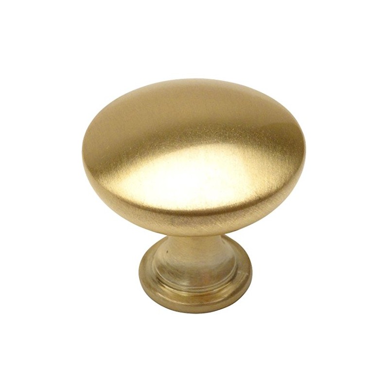 Cosmas® 5305BB Brushed Brass Traditional Round Solid Cabinet Hardware Knob