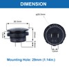 DMWD 1Pc Car Voltage Gauge 12V 24V LED Display Voltmeter