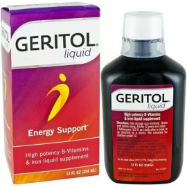 Geritol Liquid Energy Support B-Vitamins & Iron Liquid Supplement 12 Oz 6 Pack