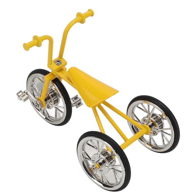 Toy Tricycle Model 3D Car Model Removable Tricycle Ornament Metal