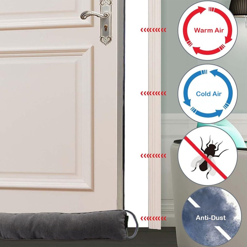 Hongbaite 91cm Heavy Under Door Draught Excluder Cushion Draft Wind