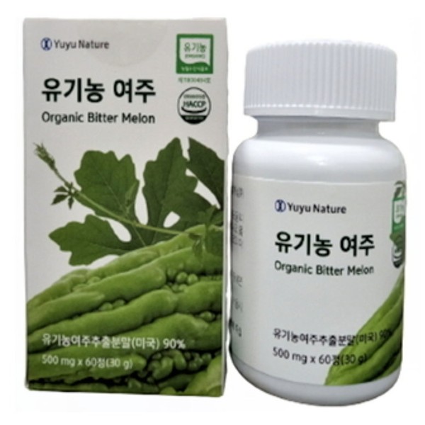 Yuyu Nature Organic Yeoju 500mg / 유유네이처  유기농 여주 500mg X 60정 2개월분