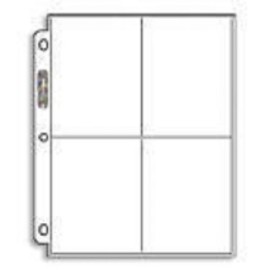 20 - 4 POCKET COLLECTOR PAGES ARCHIVAL SAFE BRAND NEW