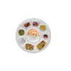 Pooja Bazar 9 Compartment White Disposable Party Thali Plates (White,