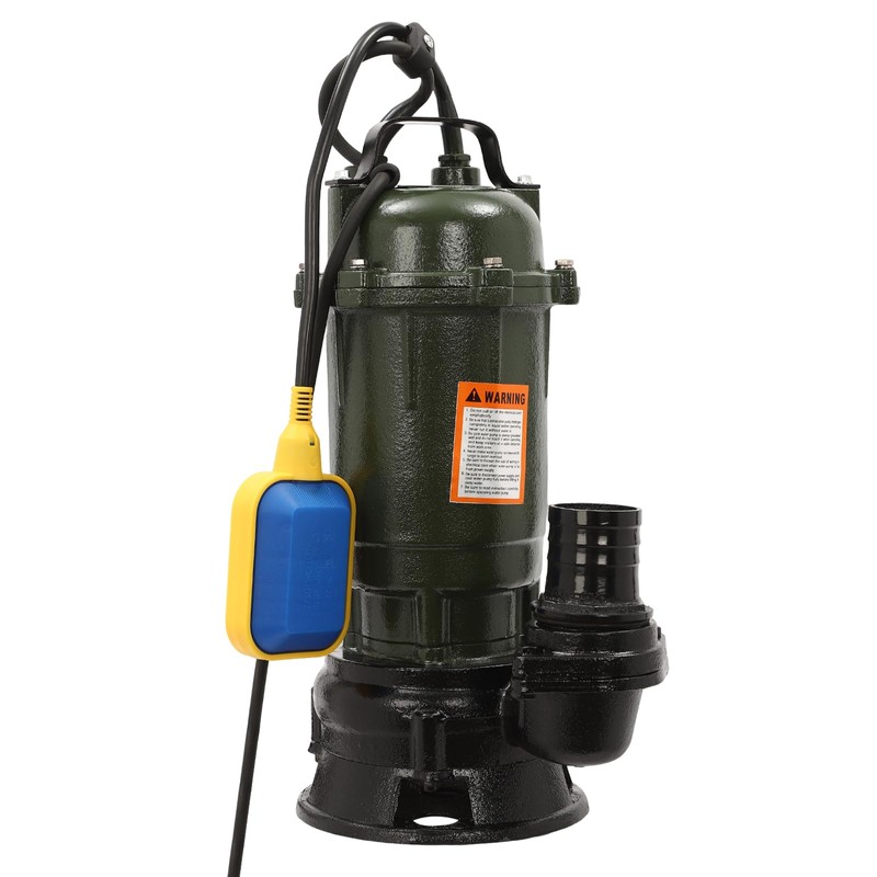 0.5HP Sewage/Effluent Grinder Pump, Submersible Basement Sewer Pump, Sump Ejector