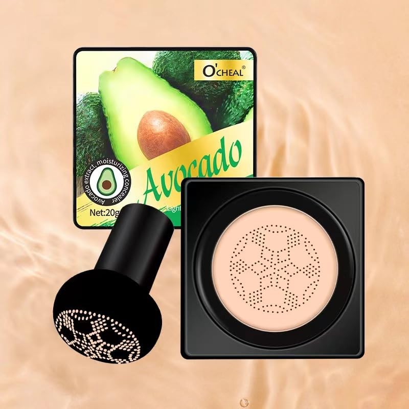 O'CHEAL Corrector de cojín con aplicador de esponja de hongos,