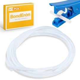 BondEron 4 m PTFE Hose 4 x 2.5 mm for 1.75 mm Filament, PTFE Tube Set with Hose Cutter, PC4-M10 & PC4-M6 Connector, Heat Resistant Low Friction 3D Printer Accessories